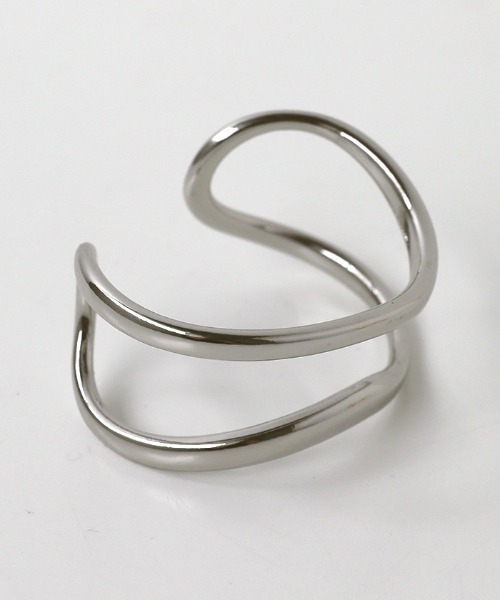 select MOCA（セレクトモカ）の「ダブルラインバングル（バングル/リストバンド・レディース・ゴールド/シルバー・FREE）」の3枚目の写真