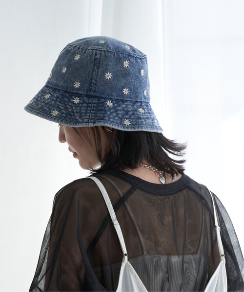 VENCEEXCHANGE(ヴァンスエクスチェンジ)の「デニムマーガレットバケットハット(ハット・レディース・ネイビー/ブルー/ブラック・FREE)」の21枚目の写真