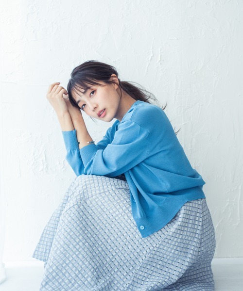 Petitjo(プッチージョ)の「小さいサイズ 綿混シアーチェック柄スカート 低身長さん・小柄女性(スカート・レディース・ブルー/ブラック/ホワイト・PSS/PS/PM/PL)」の17枚目の写真