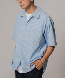 EDIFICE | ブランケットステッチ レギュラーカラー 半袖シャツ(シャツ/ブラウス)