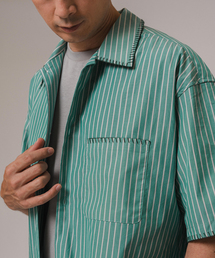 EDIFICE | ブランケットステッチ レギュラーカラー 半袖シャツ(シャツ/ブラウス)