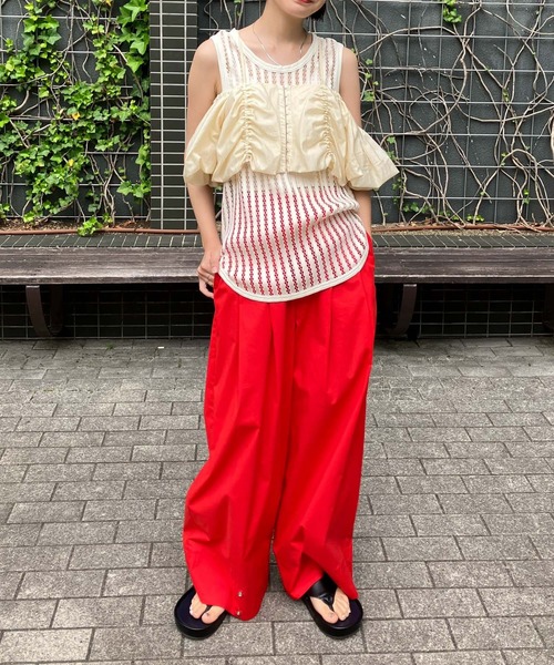 KBF（ケイビーエフ）の「2WAYパフスリーブビスチェ（その他トップス・レディース・ベージュ/ブラック/グレー・ONE）」の16枚目の写真