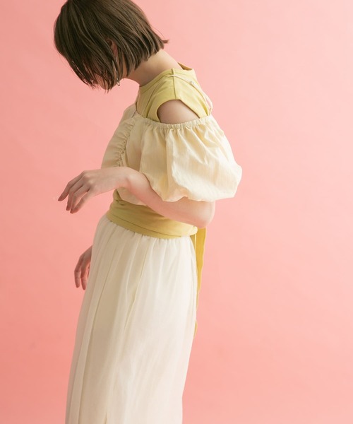 KBF（ケイビーエフ）の「2WAYパフスリーブビスチェ（その他トップス・レディース・ベージュ/ブラック/グレー・ONE）」の21枚目の写真