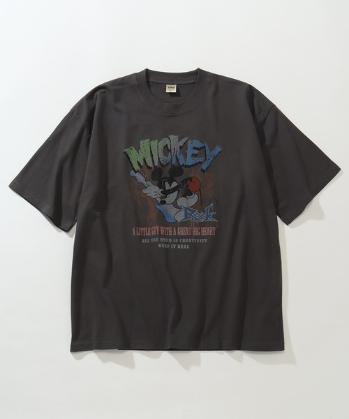 Disney(ディズニー)の「【Disney/ディズニー】アートワークデザイン ピグメント風 ルーズ 半袖クルーネックTシャツ(Tシャツ/カットソー・メンズ・ブラック系その他2/ブラック系その他/ブラック系その他3・M/L/LL)」の8枚目の写真