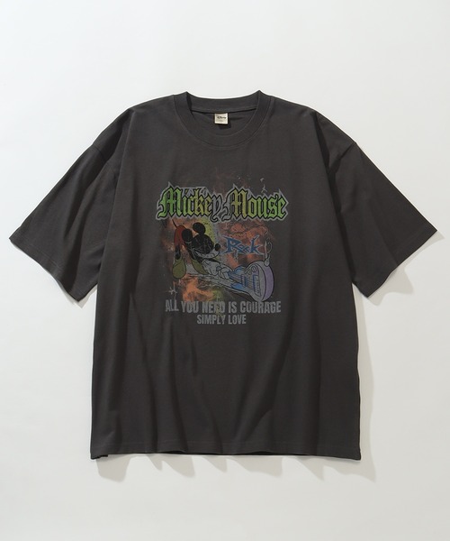 Disney(ディズニー)の「【Disney/ディズニー】アートワークデザイン ピグメント風 ルーズ 半袖クルーネックTシャツ(Tシャツ/カットソー・メンズ・ブラック系その他2/ブラック系その他/ブラック系その他3・M/L/LL)」の4枚目の写真
