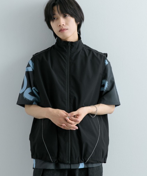 SENSE OF PLACE by URBAN RESEARCH（センスオブプレイスバイアーバンリサーチ）の「『セットアップ対応』 ブロックドトラックベスト（その他アウター・メンズ・その他2/その他1・LARGE/MEDIUM）」の22枚目の写真