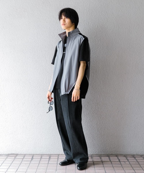 SENSE OF PLACE by URBAN RESEARCH（センスオブプレイスバイアーバンリサーチ）の「『セットアップ対応』 ブロックドトラックベスト（その他アウター・メンズ・その他2/その他1・LARGE/MEDIUM）」の3枚目の写真