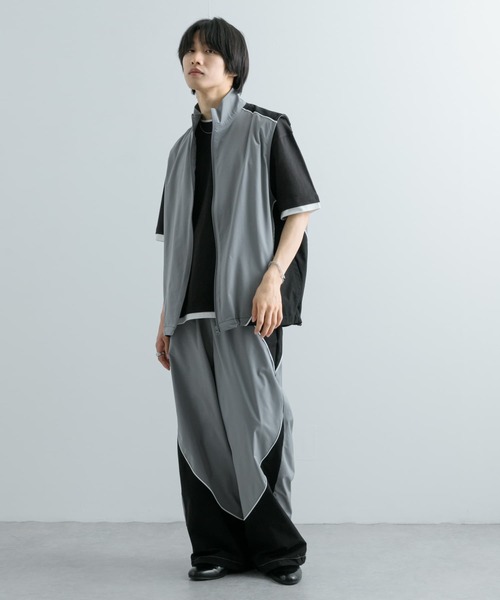 SENSE OF PLACE by URBAN RESEARCH（センスオブプレイスバイアーバンリサーチ）の「『セットアップ対応』 ブロックドトラックベスト（その他アウター・メンズ・その他2/その他1・LARGE/MEDIUM）」の6枚目の写真