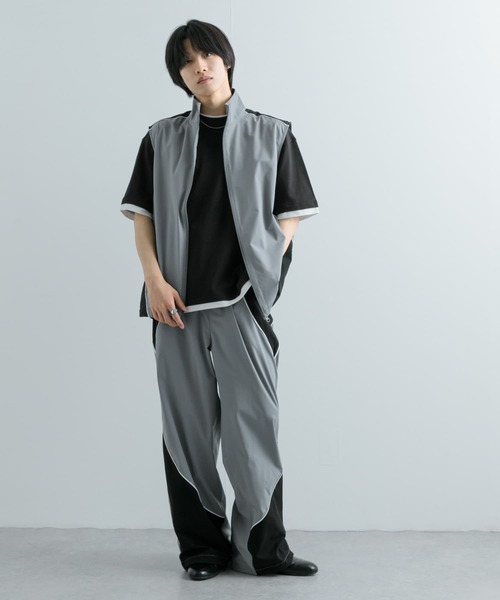 SENSE OF PLACE by URBAN RESEARCH（センスオブプレイスバイアーバンリサーチ）の「『セットアップ対応』 ブロックドトラックベスト（その他アウター・メンズ・その他2/その他1・LARGE/MEDIUM）」の8枚目の写真