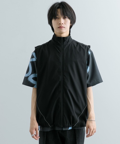 SENSE OF PLACE by URBAN RESEARCH（センスオブプレイスバイアーバンリサーチ）の「『セットアップ対応』 ブロックドトラックベスト（その他アウター・メンズ・その他2/その他1・LARGE/MEDIUM）」の9枚目の写真