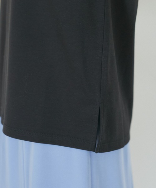 VIS(ビス)の「【洗える】シルケットポイントレースカットソー(Tシャツ/カットソー・レディース・ホワイト/ブラック/グリーン/ピンク・FREE)」の16枚目の写真