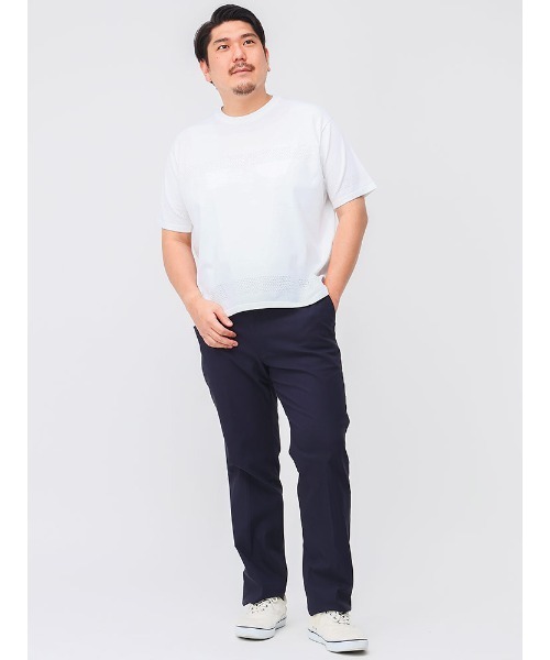 G-STAGE ジーステージ クルーネック 半袖 Tシャツ メッシュ 天竺 大きいサイズ メンズ（Tシャツ/カットソー）｜g-stage（ジーステージ）