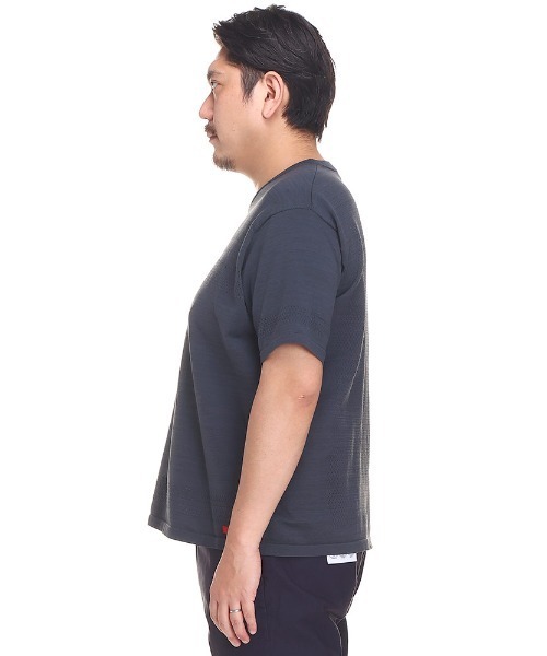 G-STAGE ジーステージ クルーネック 半袖 Tシャツ メッシュ 天竺 大きいサイズ メンズ（Tシャツ/カットソー）｜g-stage（ジーステージ）