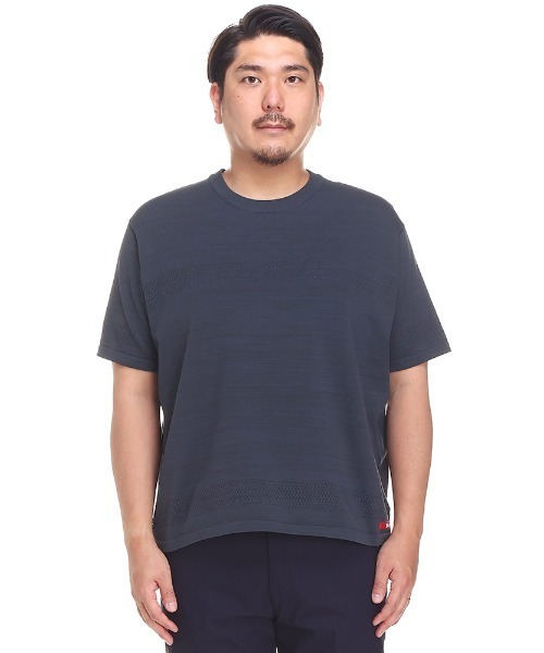 G-STAGE ジーステージ クルーネック 半袖 Tシャツ メッシュ 天竺 大きいサイズ メンズ（Tシャツ/カットソー）｜g-stage（ジーステージ）