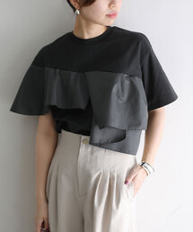 【MARECHAL TERRE/マルシャルテル】Ruffle Design T-shirt