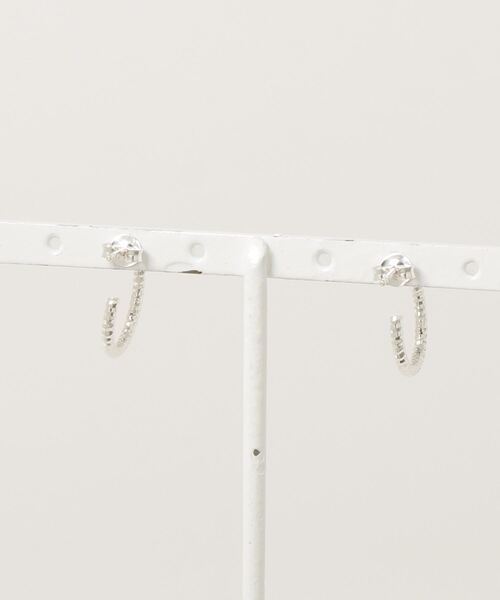 tone（トーン）の「【925 SILVER ACC】Smallカット15mm SV925(OG)（ピアス（両耳用）・レディース・シルバー・FREE）」の2枚目の写真