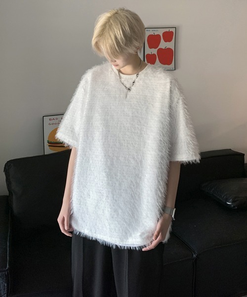 neos(ネオス)の「【FVLMEN】glitte shaggy halfsleeve tee/グリッター シャギー ハーフスリーブ T(Tシャツ/カットソー・メンズ・ホワイト/ブラック/ブラウン/ブルー・MEDIUM/LARGE/X-LARGE)」の12枚目の写真