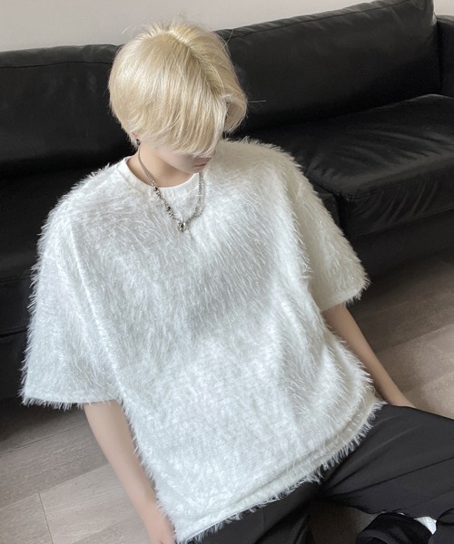neos(ネオス)の「【FVLMEN】glitte shaggy halfsleeve tee/グリッター シャギー ハーフスリーブ T(Tシャツ/カットソー・メンズ・ホワイト/ブラック/ブラウン/ブルー・MEDIUM/LARGE/X-LARGE)」の17枚目の写真