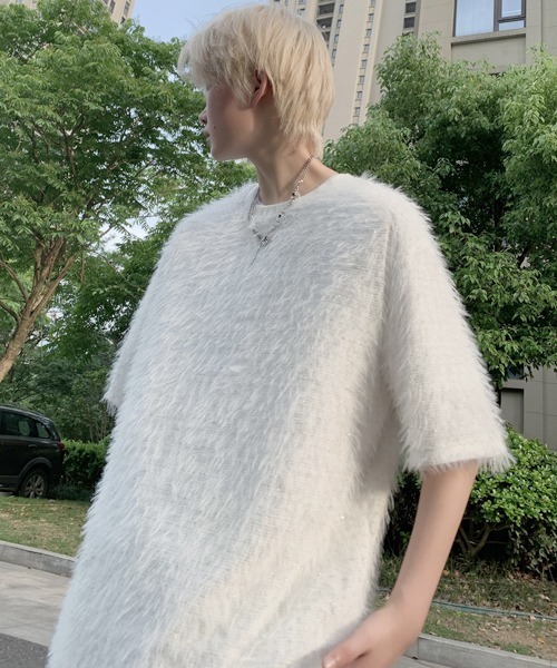 neos(ネオス)の「【FVLMEN】glitte shaggy halfsleeve tee/グリッター シャギー ハーフスリーブ T(Tシャツ/カットソー・メンズ・ホワイト/ブラック/ブラウン/ブルー・MEDIUM/LARGE/X-LARGE)」の19枚目の写真