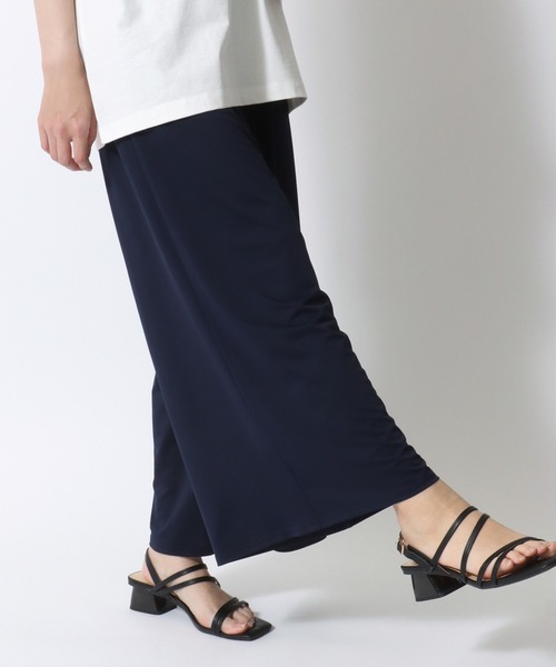 Salong hameu(サロン ハミュー)の「「着用動画あり」ストレッチ ワイドアンクルパンツ/イージーパンツ/ステテコ/無地・総柄・ライン柄・花柄・アニマル柄(その他パンツ・レディース・ブラック系その他3/ネイビー/レオパード/カーキオリーブ/グレイッシュベージュ/ブラック系その他2/ブラック/ブラック系その他5/ネイビー系1/ゼブラ/ブラック系その他4/ブラック系その他6・L/M)」の10枚目の写真