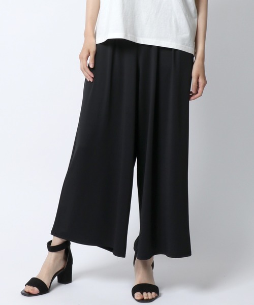 Salong hameu(サロン ハミュー)の「「着用動画あり」ストレッチ ワイドアンクルパンツ/イージーパンツ/ステテコ/無地・総柄・ライン柄・花柄・アニマル柄(その他パンツ・レディース・ブラック系その他3/ネイビー/レオパード/カーキオリーブ/グレイッシュベージュ/ブラック系その他2/ブラック/ブラック系その他5/ネイビー系1/ゼブラ/ブラック系その他4/ブラック系その他6・L/M)」の15枚目の写真
