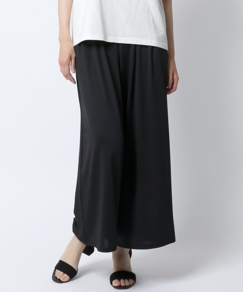 Salong hameu(サロン ハミュー)の「「着用動画あり」ストレッチ ワイドアンクルパンツ/イージーパンツ/ステテコ/無地・総柄・ライン柄・花柄・アニマル柄(その他パンツ・レディース・ブラック系その他3/ネイビー/レオパード/カーキオリーブ/グレイッシュベージュ/ブラック系その他2/ブラック/ブラック系その他5/ネイビー系1/ゼブラ/ブラック系その他4/ブラック系その他6・L/M)」の14枚目の写真