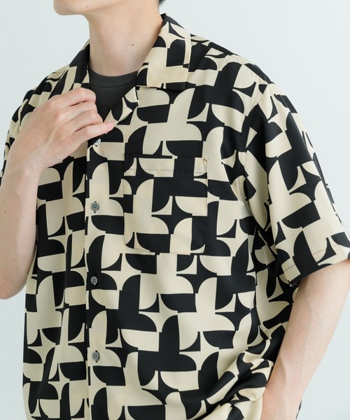 ITEMS URBANRESEARCH(アイテムズ アーバンリサーチ)の「総柄オープンカラー ショートスリーブシャツ(シャツ/ブラウス・メンズ・その他2/その他3/その他1・MEDIUM/LARGE)」の5枚目の写真
