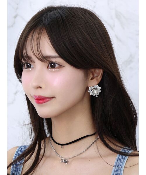 EATME（イートミー）の「リボンモチーフネックレス（ネックレス・レディース・シルバー・FREE）」の5枚目の写真