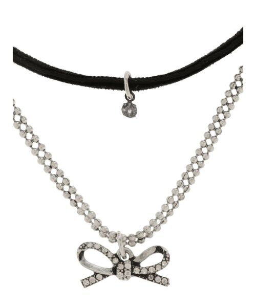 EATME（イートミー）の「リボンモチーフネックレス（ネックレス・レディース・シルバー・FREE）」の6枚目の写真