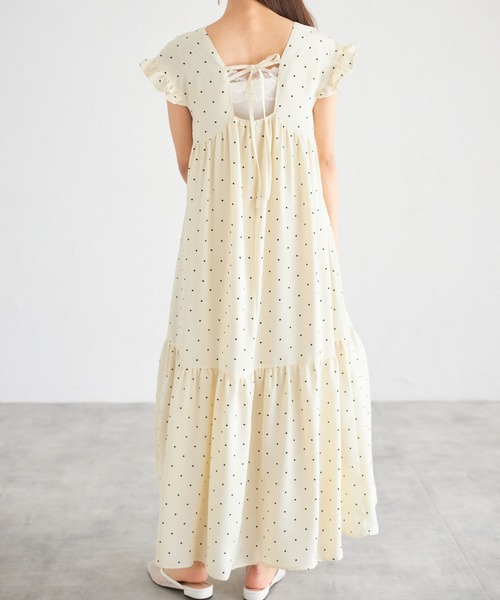 tocco closet(トッコ クローゼット)の「【ZOZO限定】バックリボンドットワンピース(ワンピース・レディース・オフホワイト/ブラック・M)」の9枚目の写真