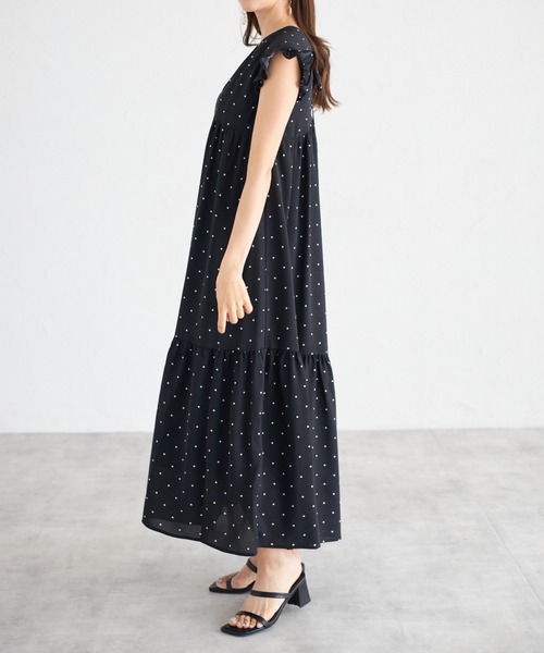 tocco closet(トッコ クローゼット)の「【ZOZO限定】バックリボンドットワンピース(ワンピース・レディース・オフホワイト/ブラック・M)」の15枚目の写真