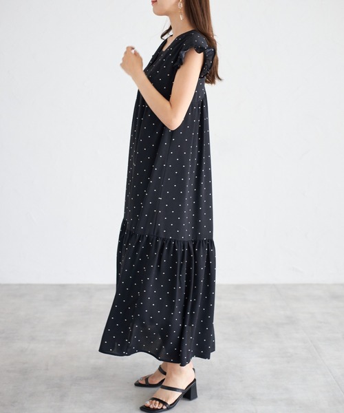 tocco closet(トッコ クローゼット)の「【ZOZO限定】バックリボンドットワンピース(ワンピース・レディース・オフホワイト/ブラック・M)」の17枚目の写真