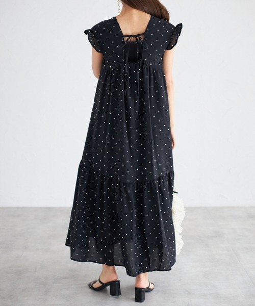 tocco closet(トッコ クローゼット)の「【ZOZO限定】バックリボンドットワンピース(ワンピース・レディース・オフホワイト/ブラック・M)」の16枚目の写真