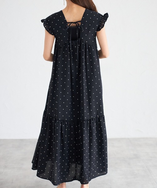tocco closet(トッコ クローゼット)の「【ZOZO限定】バックリボンドットワンピース(ワンピース・レディース・オフホワイト/ブラック・M)」の19枚目の写真