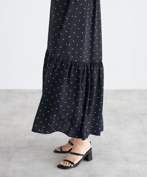 tocco closet(トッコ クローゼット)の「【ZOZO限定】バックリボンドットワンピース(ワンピース・レディース・オフホワイト/ブラック・M)」の21枚目の写真
