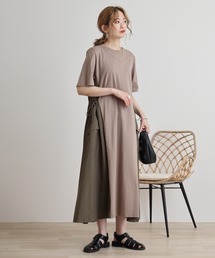 A.N.L 脇切り替えカーゴポケットワンピース