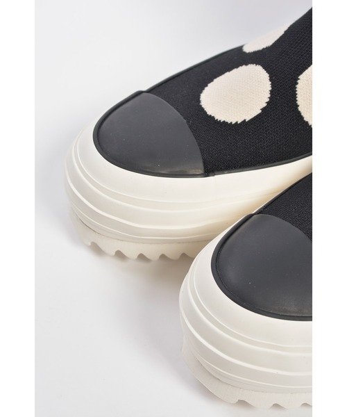 gomme（ゴム）の「ハイカットソックニットスニーカー（スニーカー・レディース・ブラック×ホワイト/ブラック×グレー・SMALL/LARGE/MEDIUM/X-LARGE）」の10枚目の写真