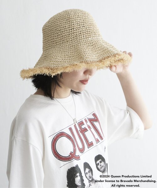 VENCEEXCHANGE（ヴァンスエクスチェンジ）の「雑材フリンジハット（ハット・レディース・オフホワイト/ベージュ・FREE）」の8枚目の写真