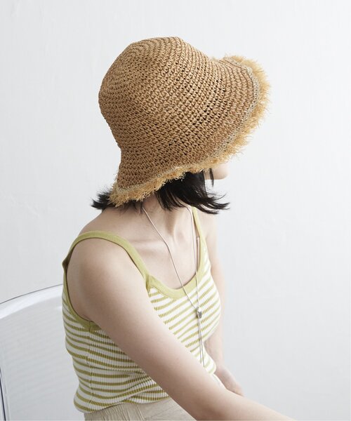 VENCEEXCHANGE（ヴァンスエクスチェンジ）の「雑材フリンジハット（ハット・レディース・オフホワイト/ベージュ・FREE）」の6枚目の写真