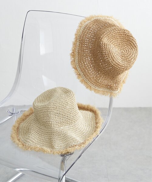 VENCEEXCHANGE（ヴァンスエクスチェンジ）の「雑材フリンジハット（ハット・レディース・オフホワイト/ベージュ・FREE）」の5枚目の写真
