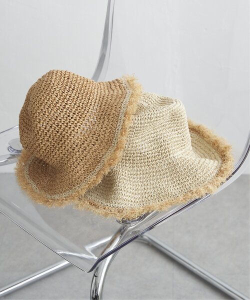 VENCEEXCHANGE（ヴァンスエクスチェンジ）の「雑材フリンジハット（ハット・レディース・オフホワイト/ベージュ・FREE）」の4枚目の写真