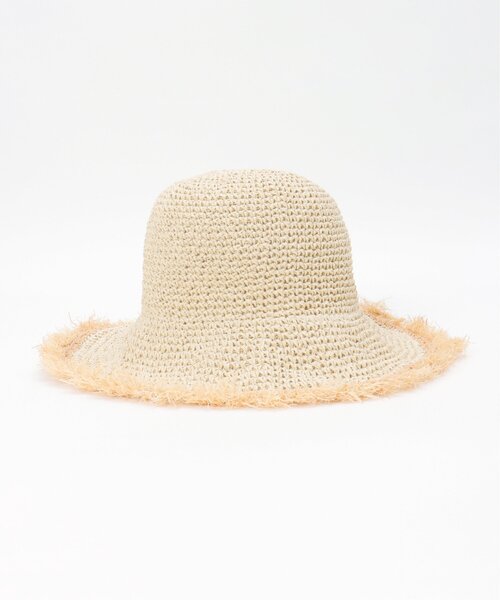 VENCEEXCHANGE（ヴァンスエクスチェンジ）の「雑材フリンジハット（ハット・レディース・オフホワイト/ベージュ・FREE）」の15枚目の写真