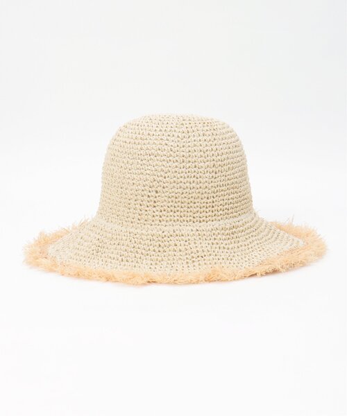 VENCEEXCHANGE（ヴァンスエクスチェンジ）の「雑材フリンジハット（ハット・レディース・オフホワイト/ベージュ・FREE）」の16枚目の写真
