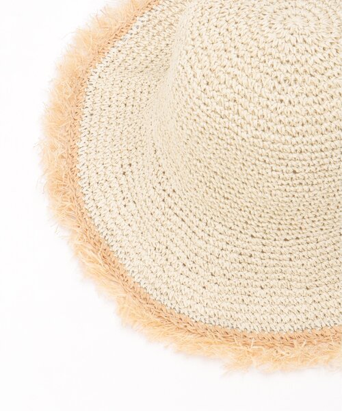 VENCEEXCHANGE（ヴァンスエクスチェンジ）の「雑材フリンジハット（ハット・レディース・オフホワイト/ベージュ・FREE）」の18枚目の写真