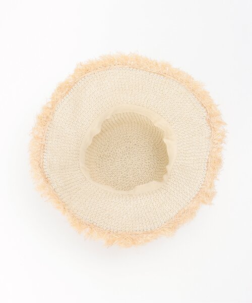 VENCEEXCHANGE（ヴァンスエクスチェンジ）の「雑材フリンジハット（ハット・レディース・オフホワイト/ベージュ・FREE）」の21枚目の写真