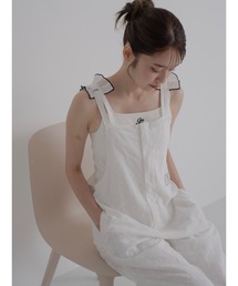 eyelet lace overall【低身長~高身長】
