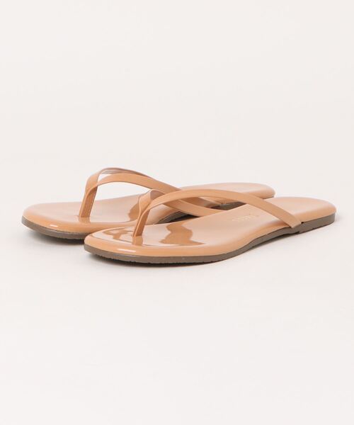 TKEES（ティキーズ）の「《Tkees》FOUNDATIONS GLOSS ティキーズ ビーチサンダル（サンダル・レディース・ブラウン系その他5/ブラウン系その他2/ベージュ/ベージュ系その他/ブラウン系その他6/ブラウン/ベージュ系その他3/ブラウン系その他7/オレンジ系その他/ブラウン系その他3/ベージュ系その他2/ピンク系その他・US5/US6/US7/US8）」の2枚目の写真