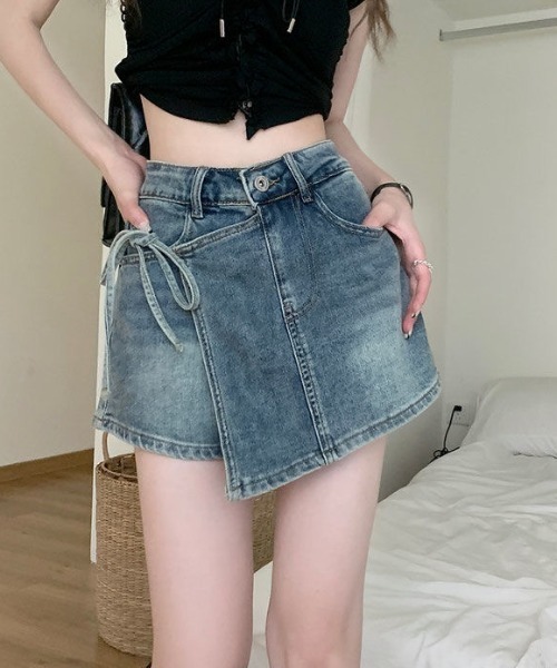 ラップスカート風♡シャネル★ショートパンツ★ツイード ショートパンツ ショートパンツラップスカート風 美脚脚長 着
