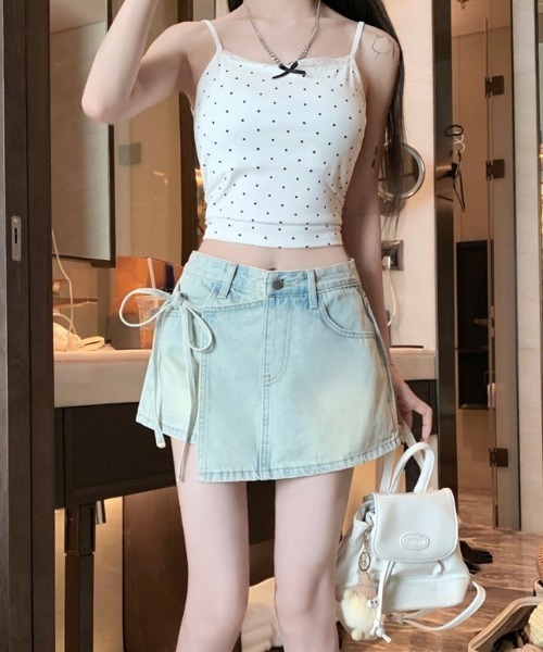ラップスカート風♡シャネル★ショートパンツ★ツイード ラップスカート風ツイードショートパンツ 台形ミニスカート ハイ