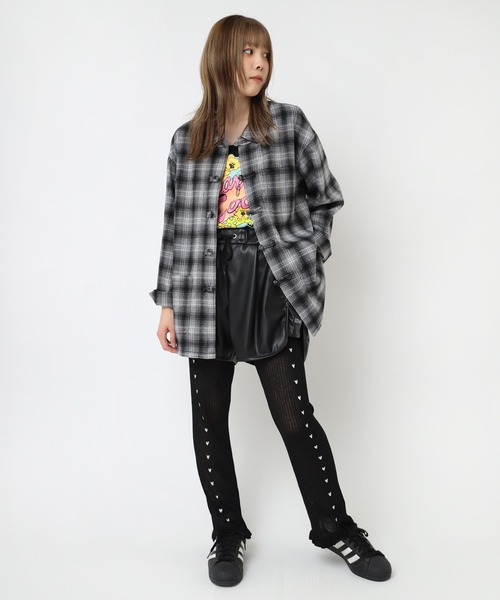 RNA（アールエヌエー）の「R4258 プチハートシアーレギンスパンツ（その他パンツ・レディース・ナチュラル/ブラック/ピンク・MEDIUM）」の12枚目の写真